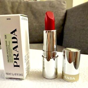Prada Monochrome Soft Matter Lipstick R28 Fuoco Hyper Matte Miniature 1.3 g New